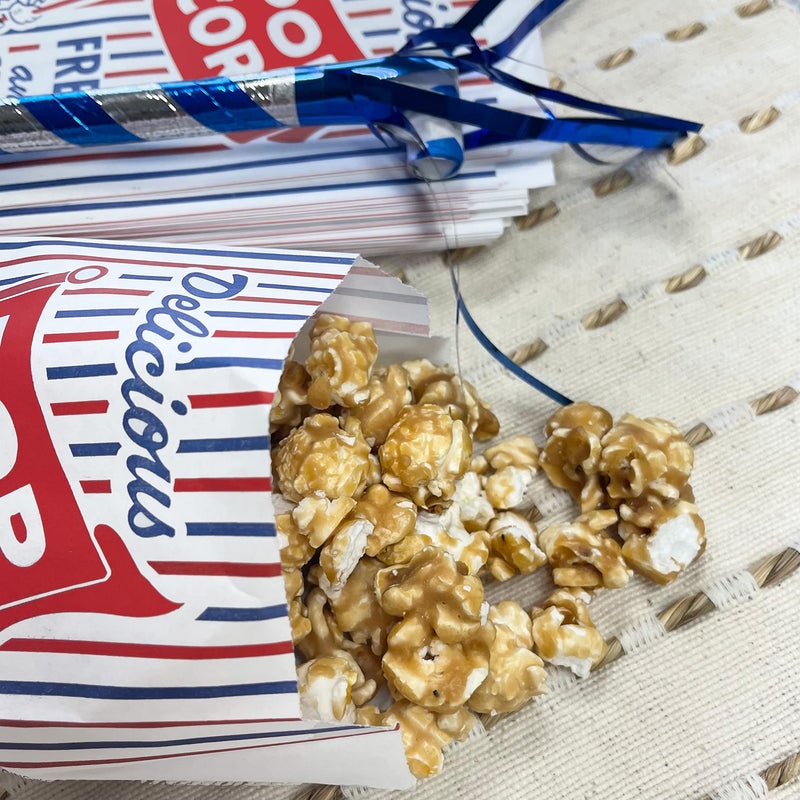 Outside the Box Papers Popcorn Bags, Peanut and Pickle Sacks 24 Each Red, White, Green - Image 3